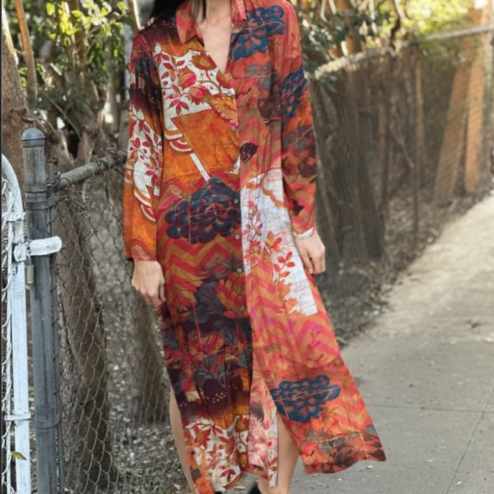 Yavi Long Shirt Dress